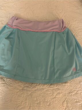 SET Aqua Athletic Skort with Lavender Waistband